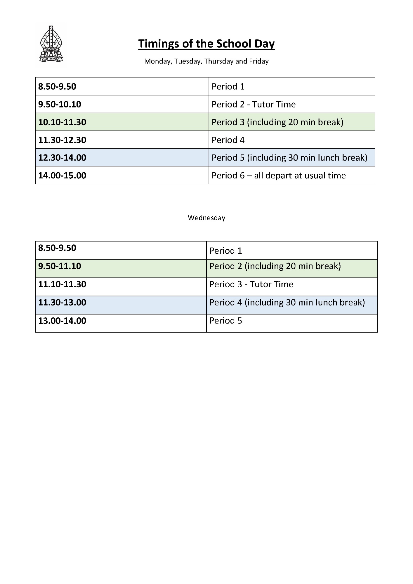 The Minster School Term Dates And School Day The Minster School Term Dates And School Day